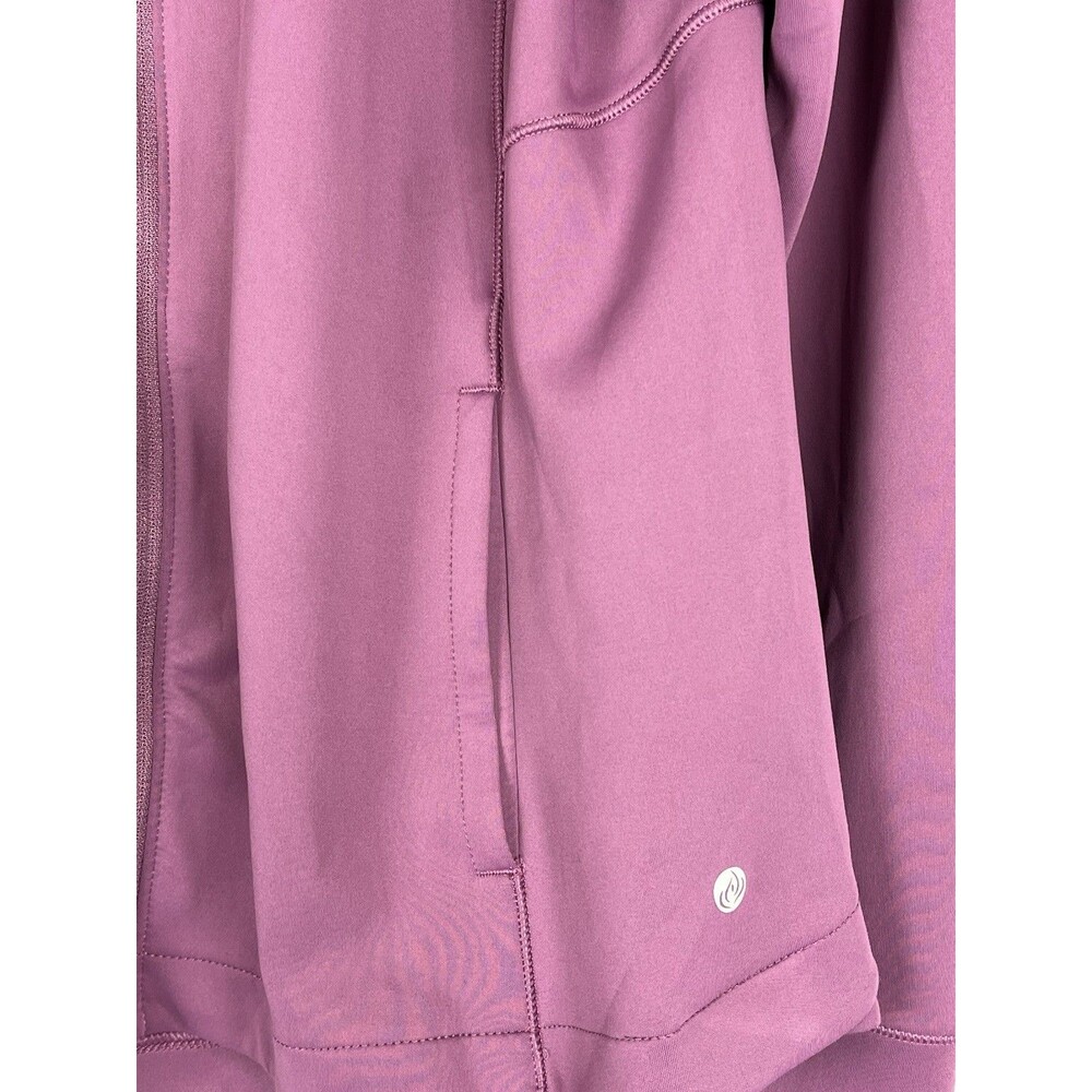Apana Jacket Women XL Purple Full Zip Athletic Yoga Lightweight - Picture 10 of 12